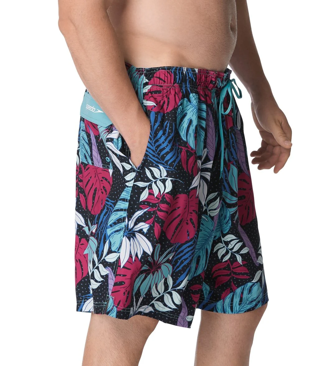 Speedo Men's 22" Big & Tall Hothouse Floral Redondo Edge Swim Trunks - Image 7