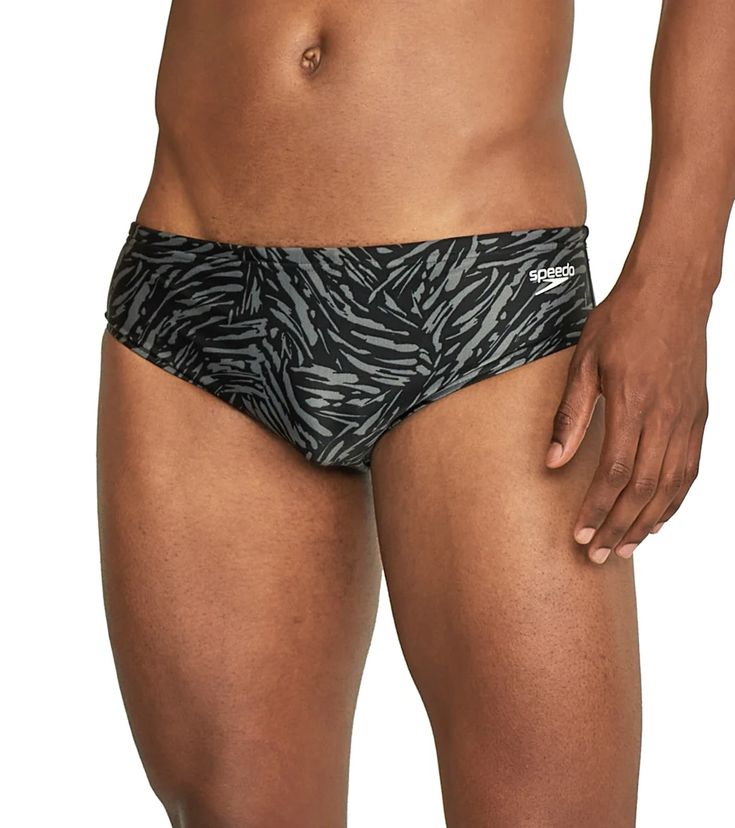 Speedo Men's Abstract Tiger Brief Swimsuit - Image 7