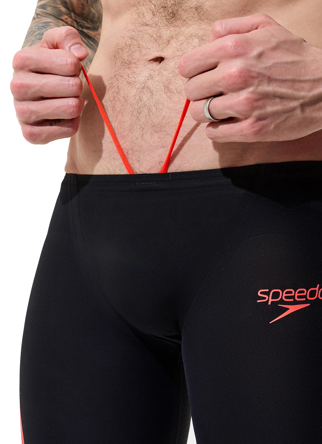 Speedo Men's Fastskin LZR Pure Intent 2.0 Printed Jammer Tech Suit Swimsuit - Image 15