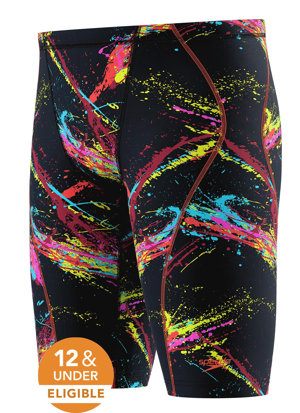 Speedo Men's Fastskin Printed Hyperspark Jammer Tech Suit Swimsuit - Image 3