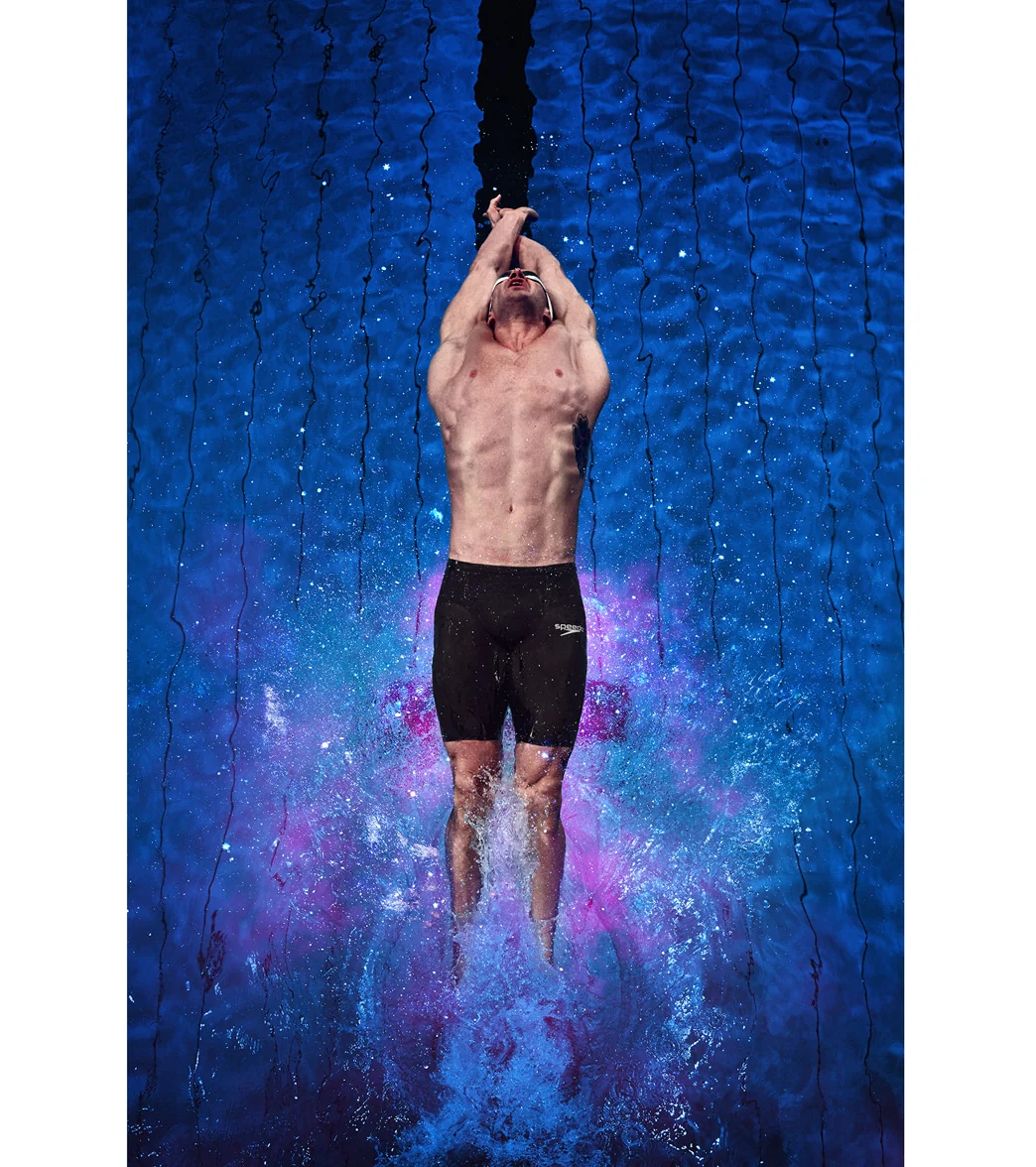 Speedo Men's LZR Valor 2.0 High Waist Jammer Tech Suit Swimsuit - Image 14