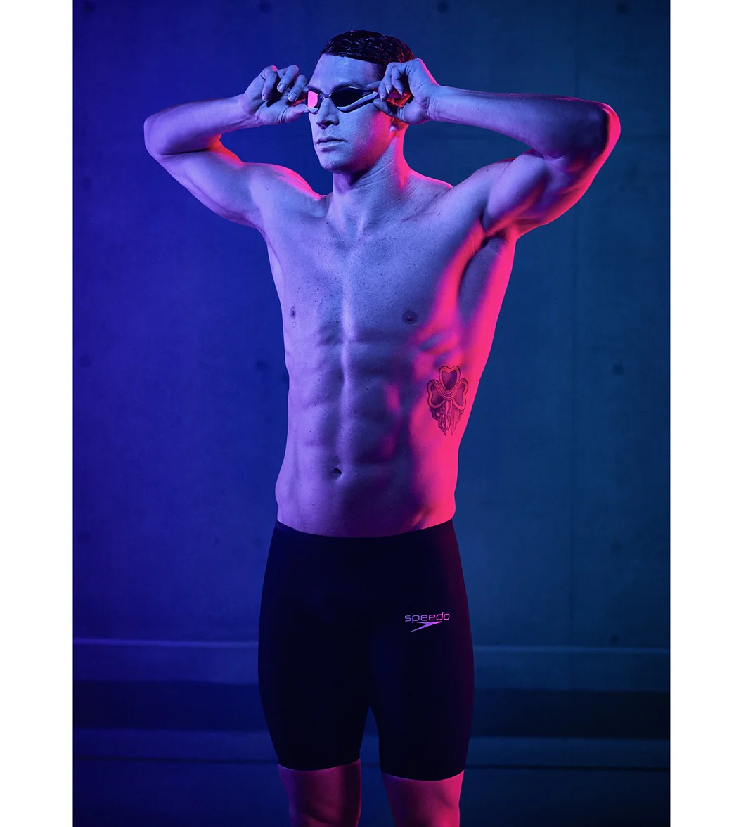 Speedo Men's LZR Valor 2.0 High Waist Jammer Tech Suit Swimsuit - Image 17