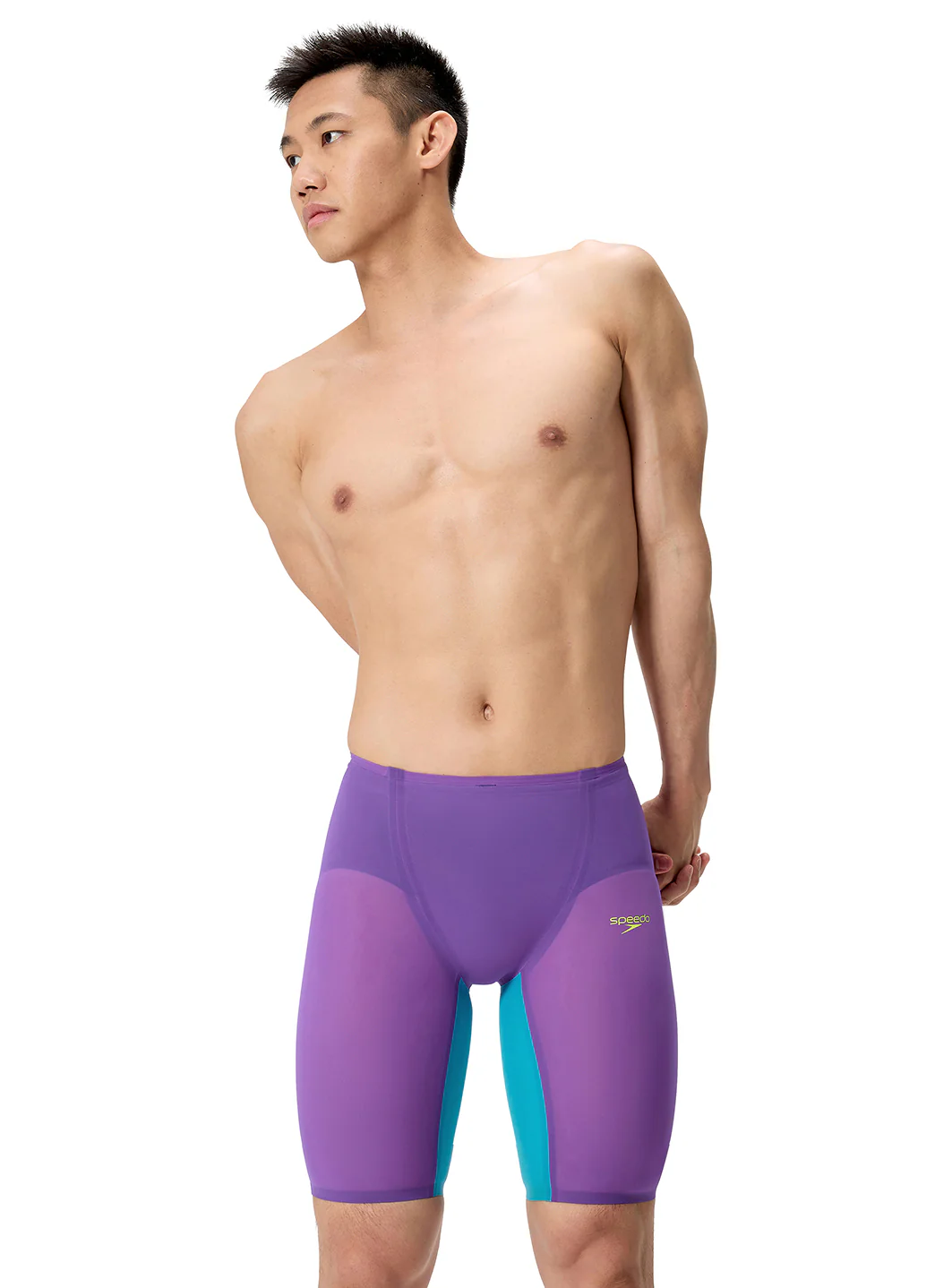 Speedo Men's LZR Valor 2.0 High Waist Jammer Tech Suit Swimsuit - Image 28