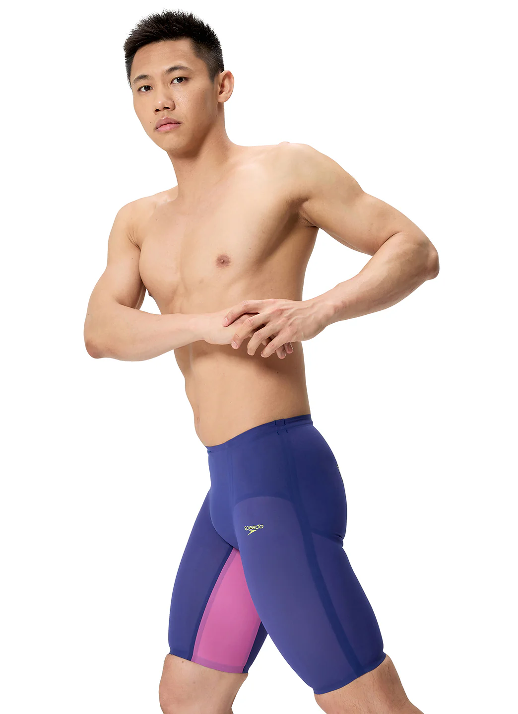 Speedo Men's LZR Valor 2.0 High Waist Jammer Tech Suit Swimsuit - Image 37