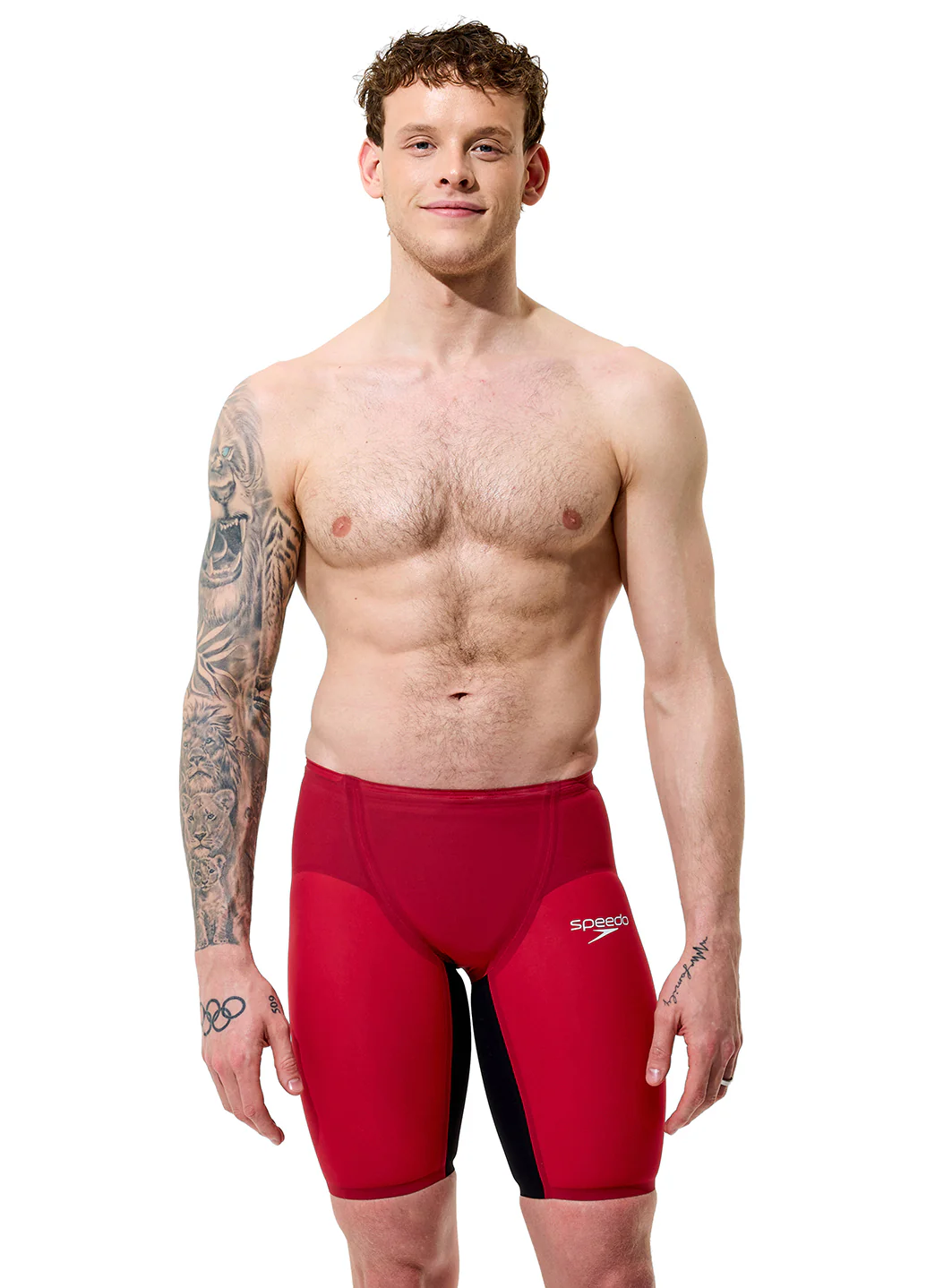 Speedo Men's LZR Valor 2.0 High Waist Jammer Tech Suit Swimsuit - Image 87