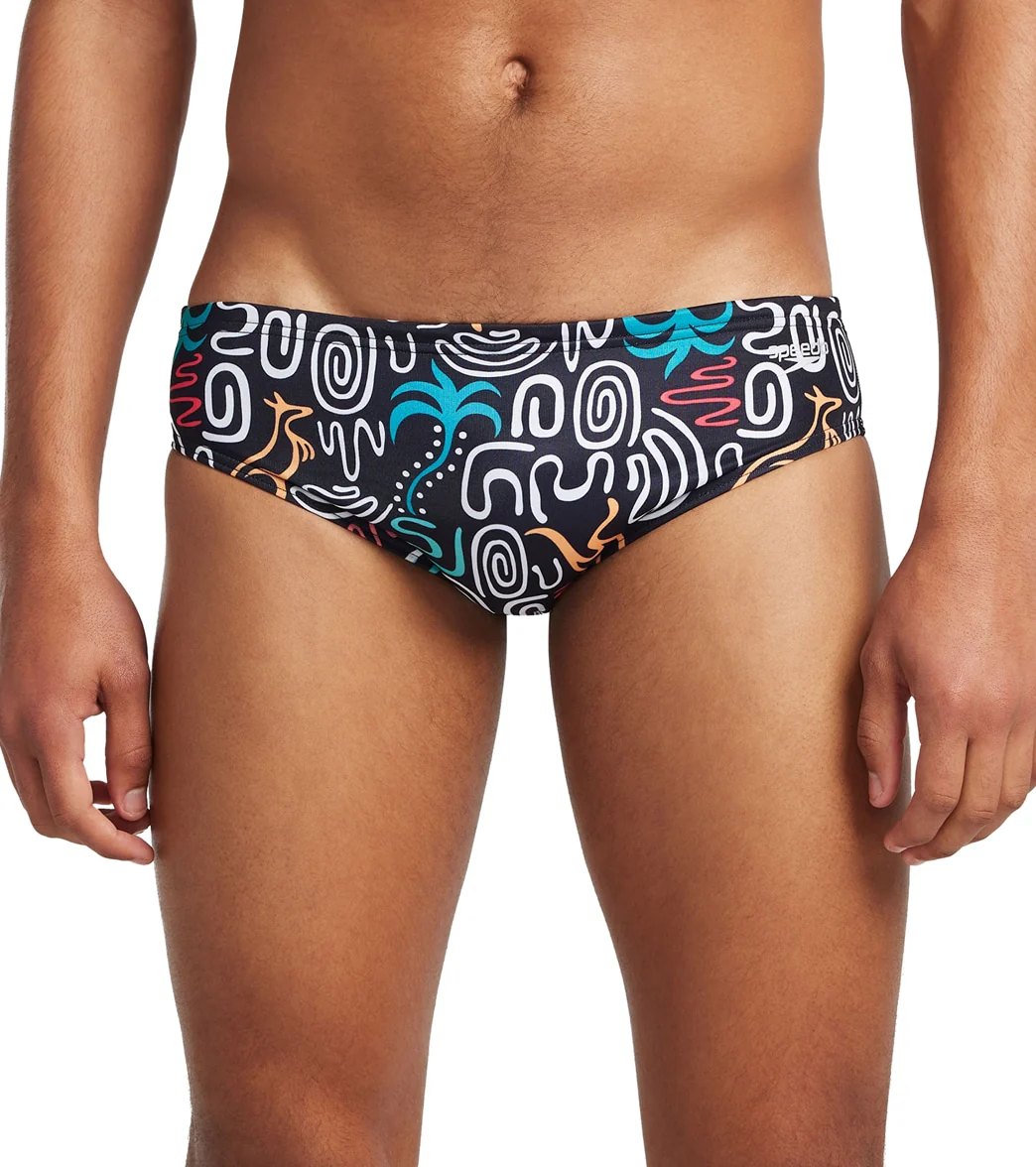 Speedo Vibe Men's Printed One Brief Swimsuit - Image 142