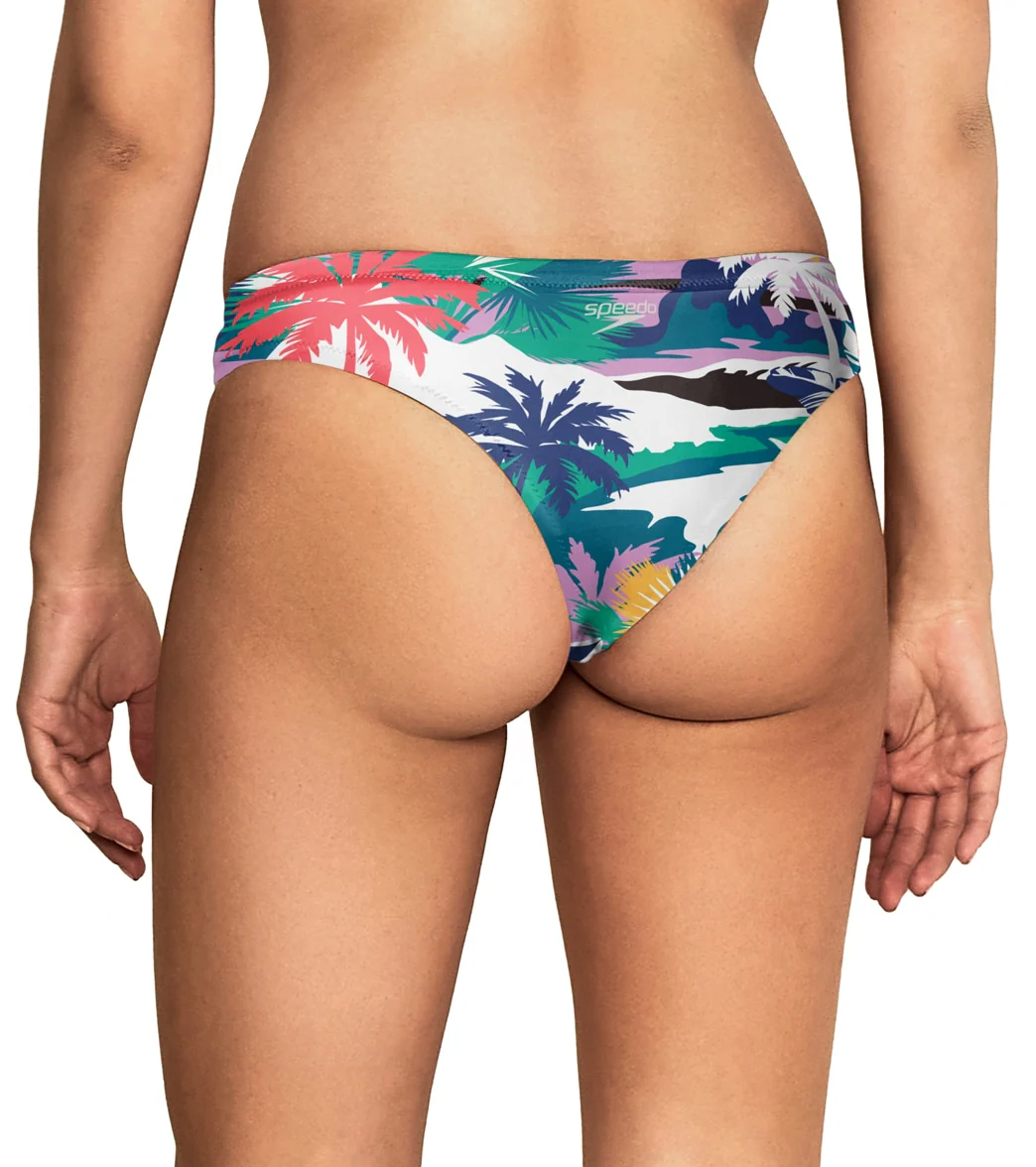 Speedo Vibe Women's Printed Cheeky Hipster Bikini Bottom - Image 2