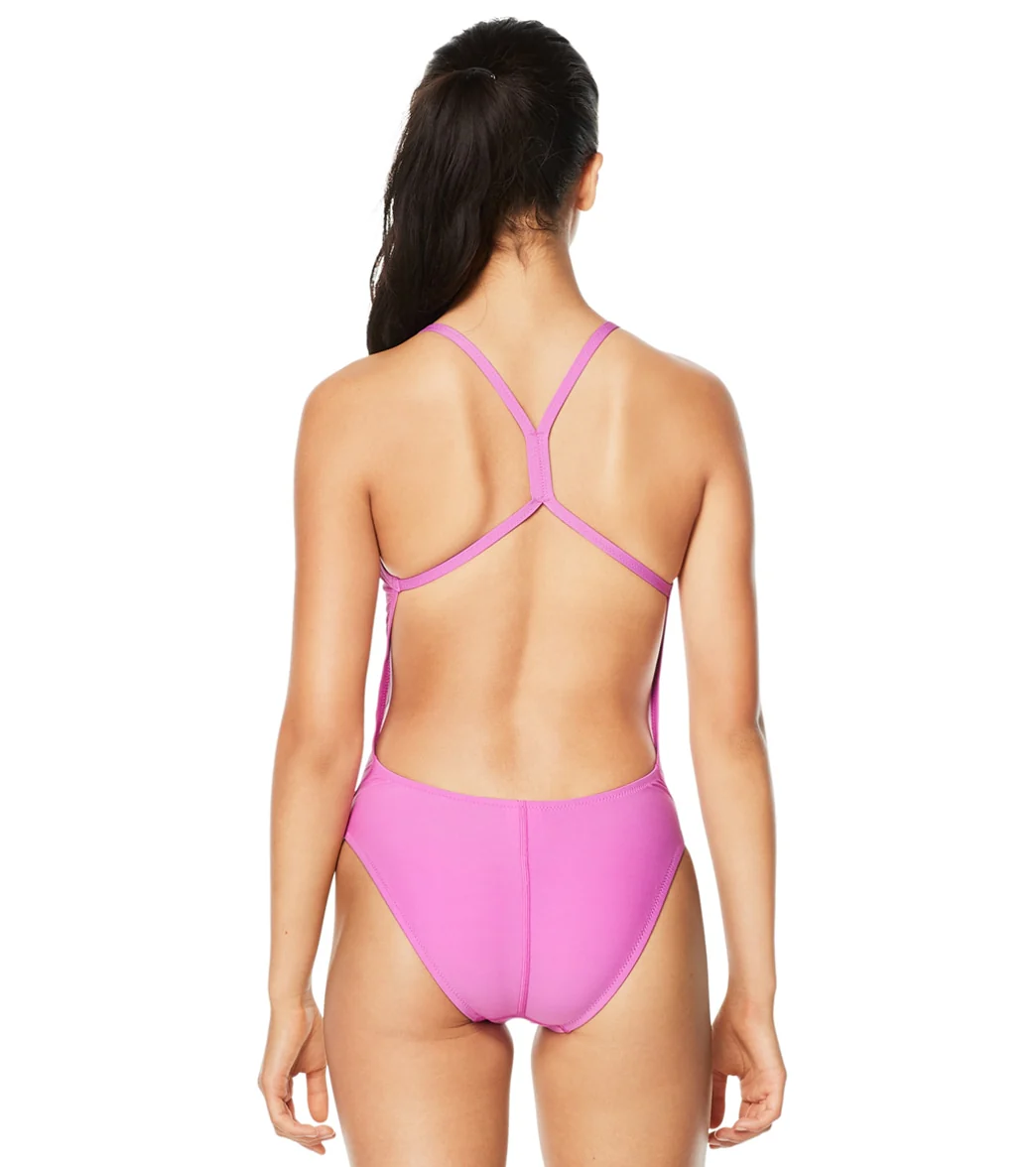 Speedo Vibe Women's The One Back Solid One Piece Swimsuit - Image 2