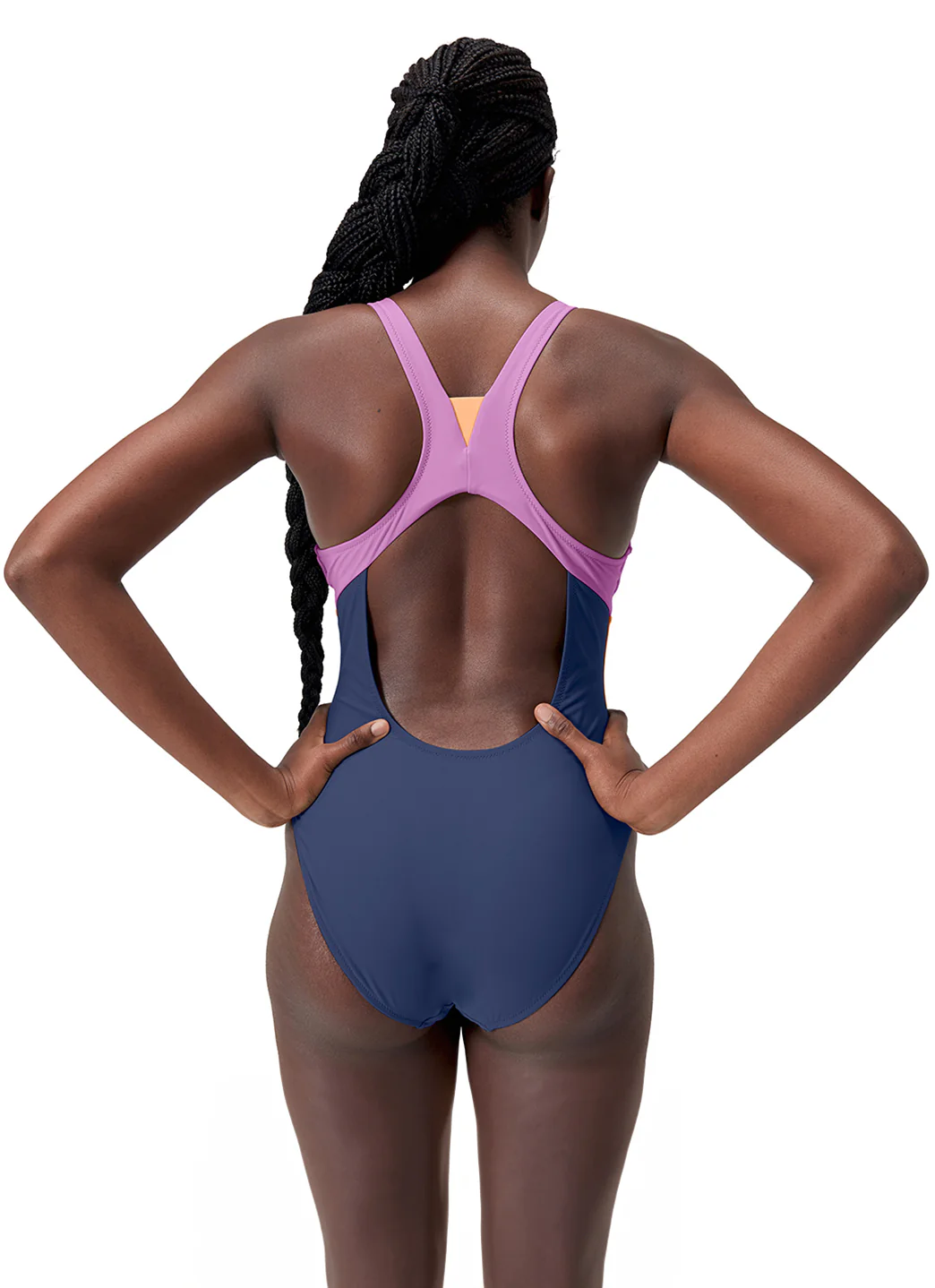 Speedo Women's Color Block Zip Front One Piece Swimsuit - Image 22