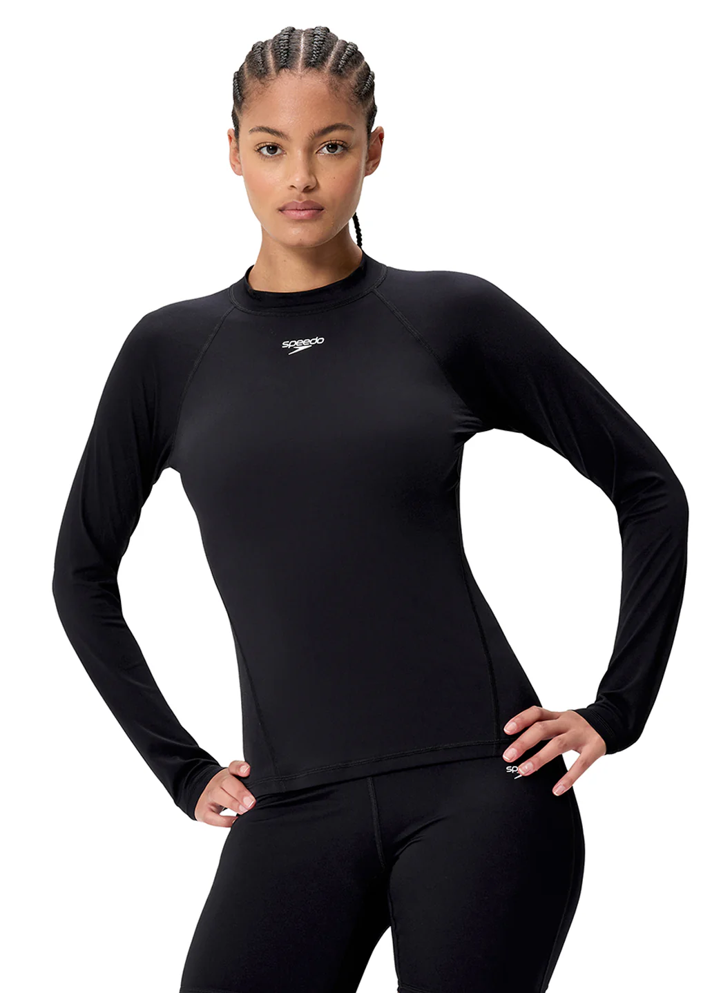 Speedo Women's Endurance+ Long Sleeve Rash Guard - Image 14