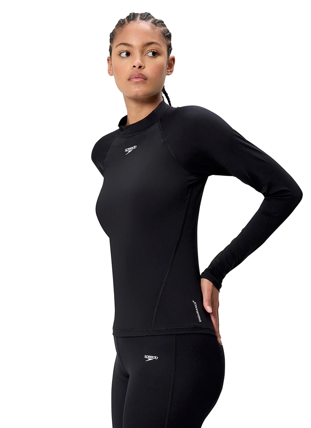 Speedo Women's Endurance+ Long Sleeve Rash Guard - Image 16