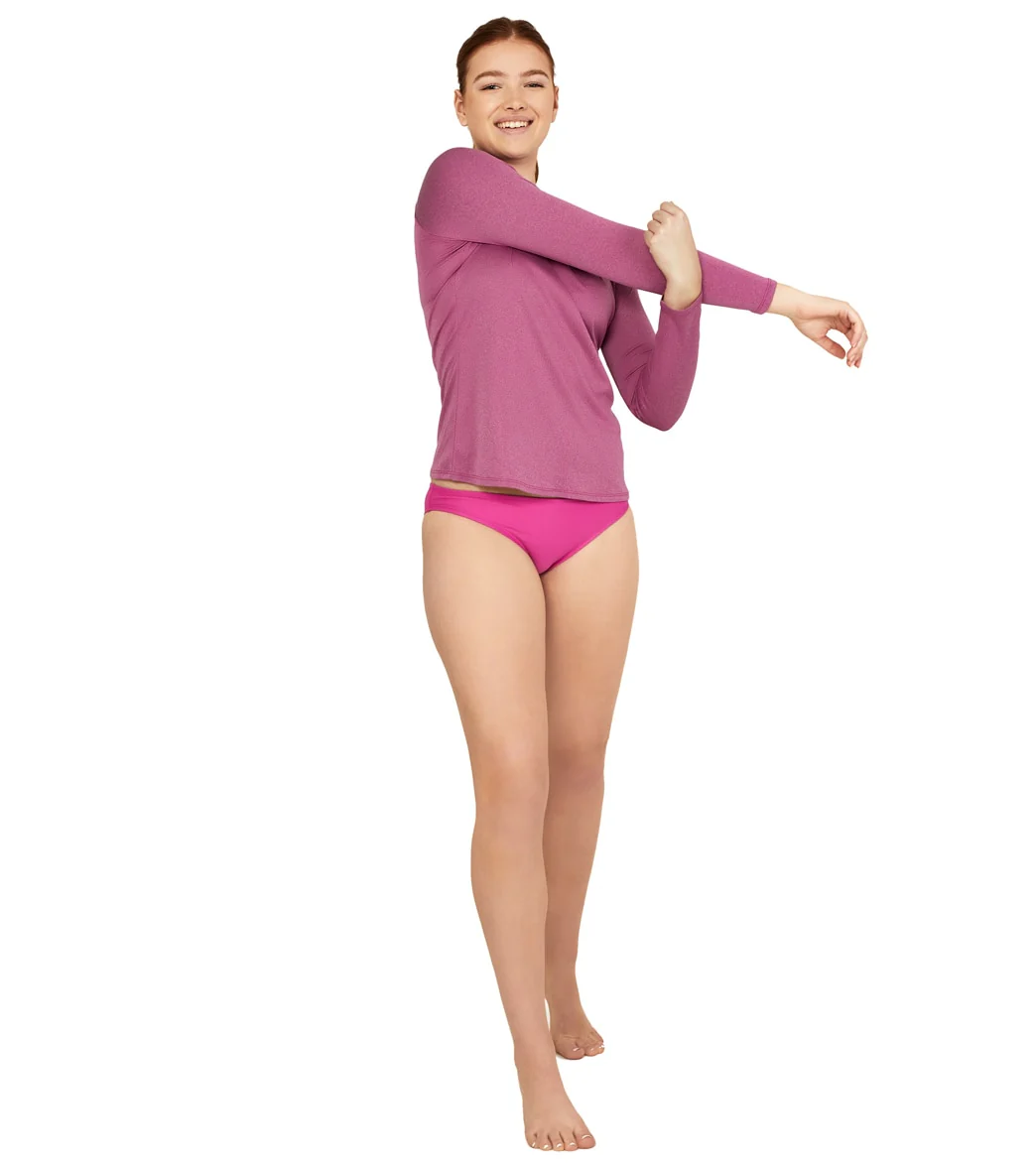 Speedo Women's Heather Long Sleeve Swim Tee - Image 17