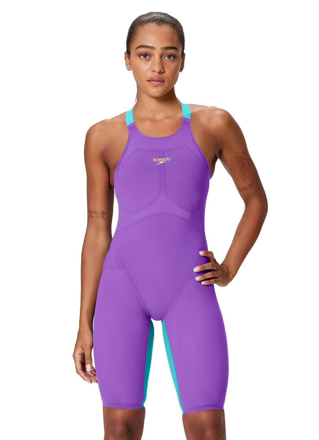 Speedo Women's LZR Valor 2.0 Open Back Kneeskin Tech Suit Swimsuit - Image 32