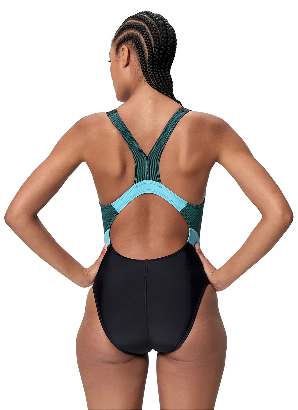 Speedo Women's Quantum Ribbed Splice One Piece Swimsuit - Image 4
