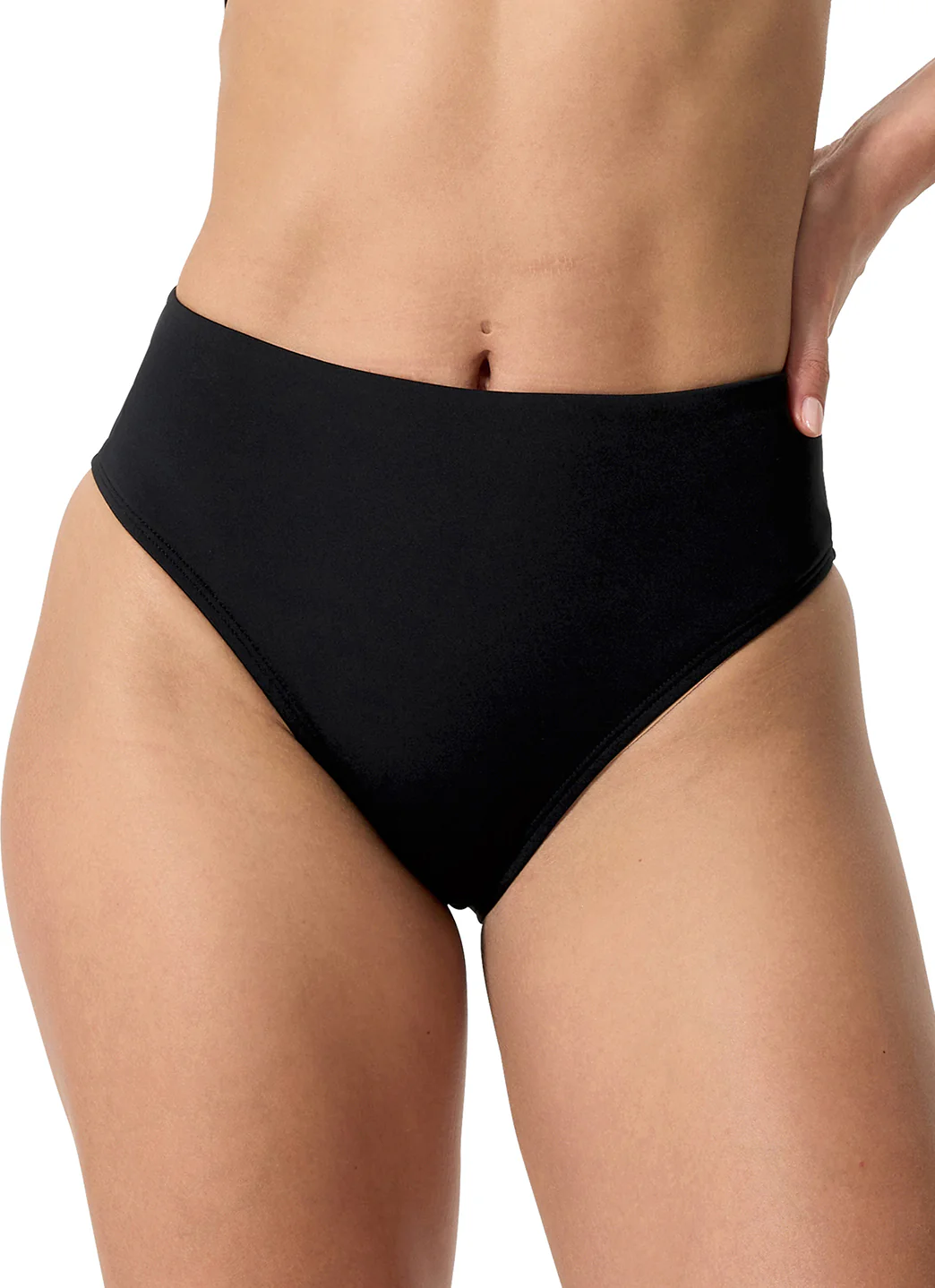 Speedo Women's Solid Cheeky High Waist Bikini Bottom - Image 14