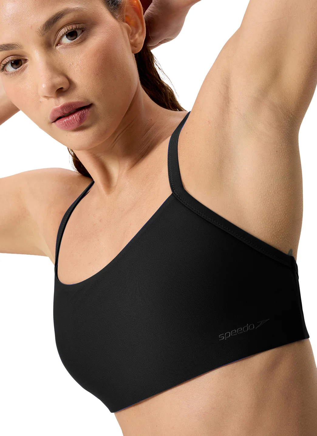 Speedo Women's Solid Racerback Bikini Top - Image 5