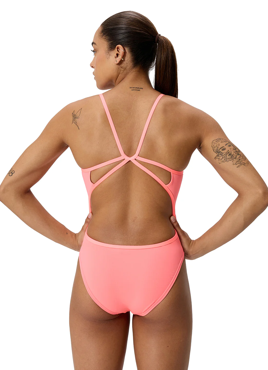 Speedo Women's Solid Web Back One Piece Swimsuit - Image 4