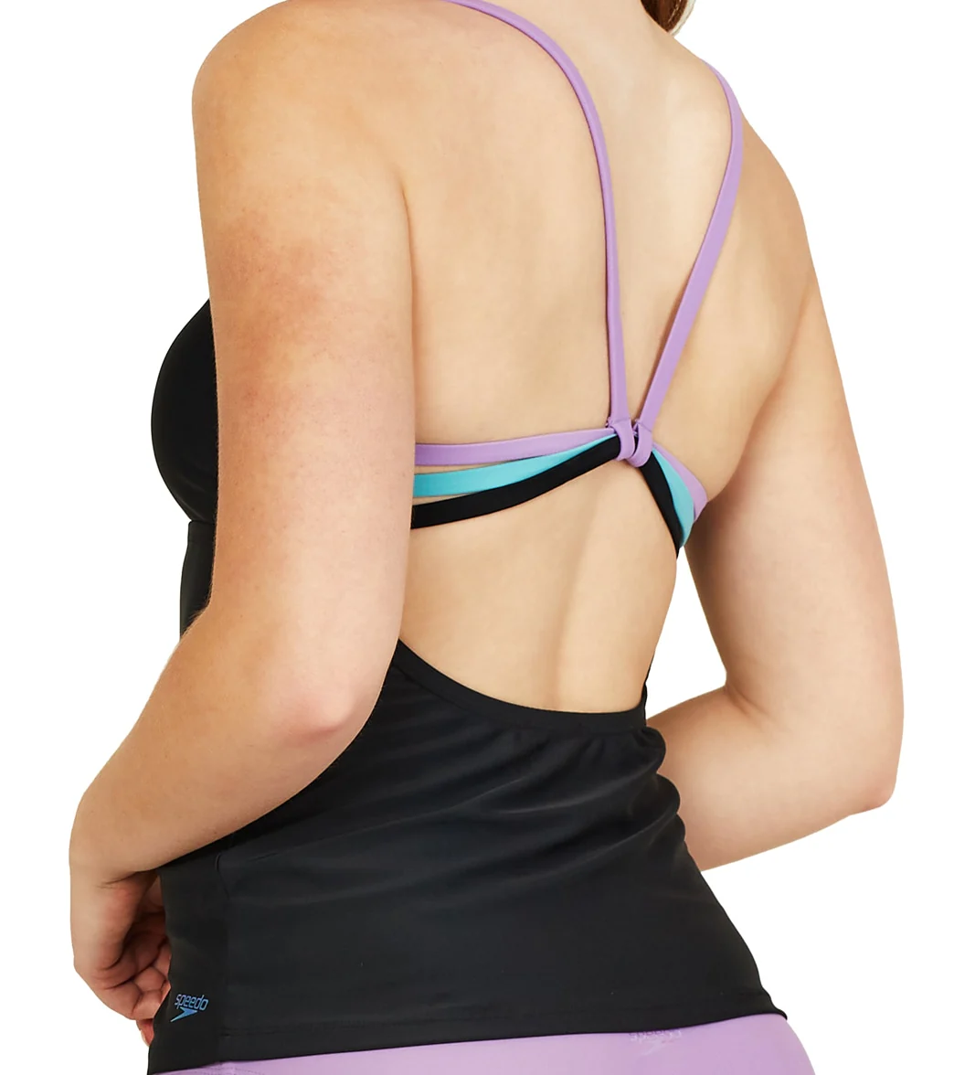 Speedo Women's Strappy Scoopneck Tankini Top - Image 5