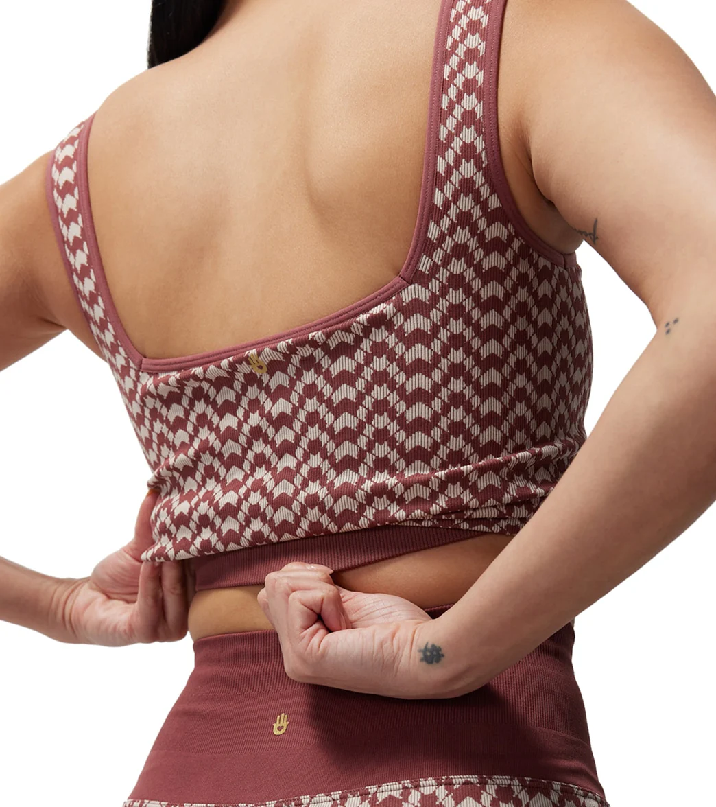 Spiritual Gangster Athena Seamless Jacquard Crop - Image 4