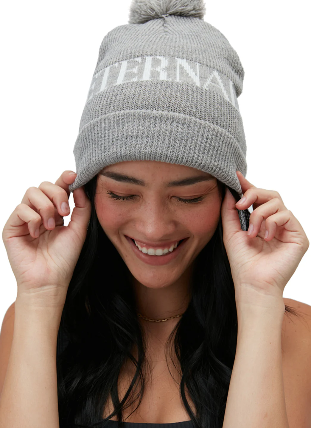 Spiritual Gangster Eternal Optimist Pom Pom Beanie - Image 2