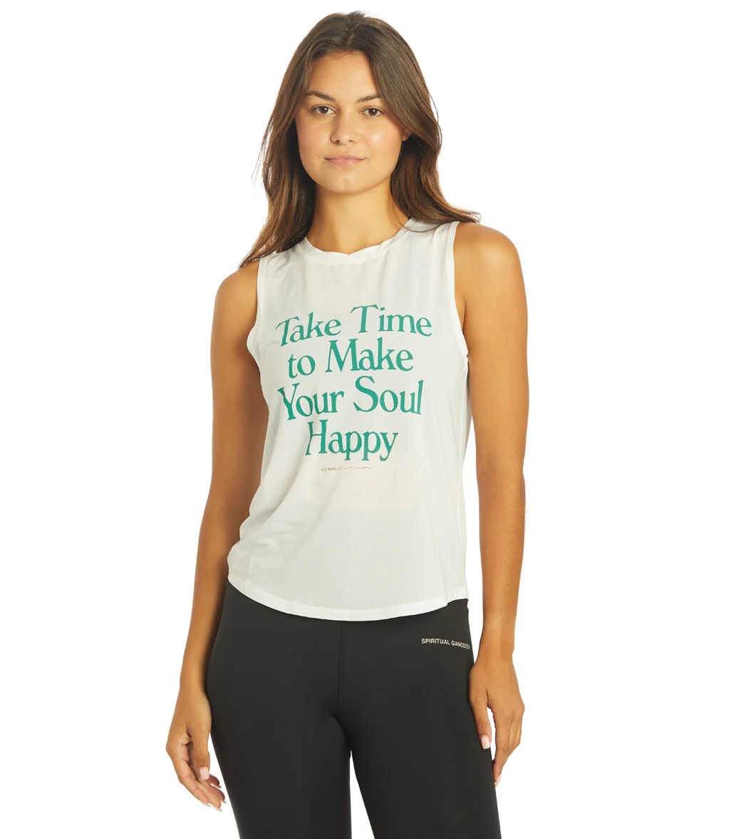 Spiritual Gangster Happy Active Muscle Tank