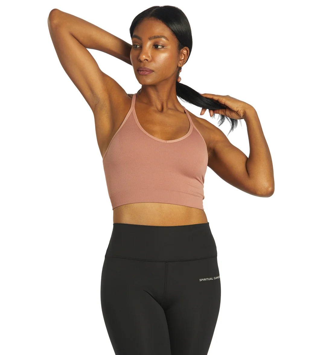 Spiritual Gangster Icon T-Back Sports Bra - Image 14