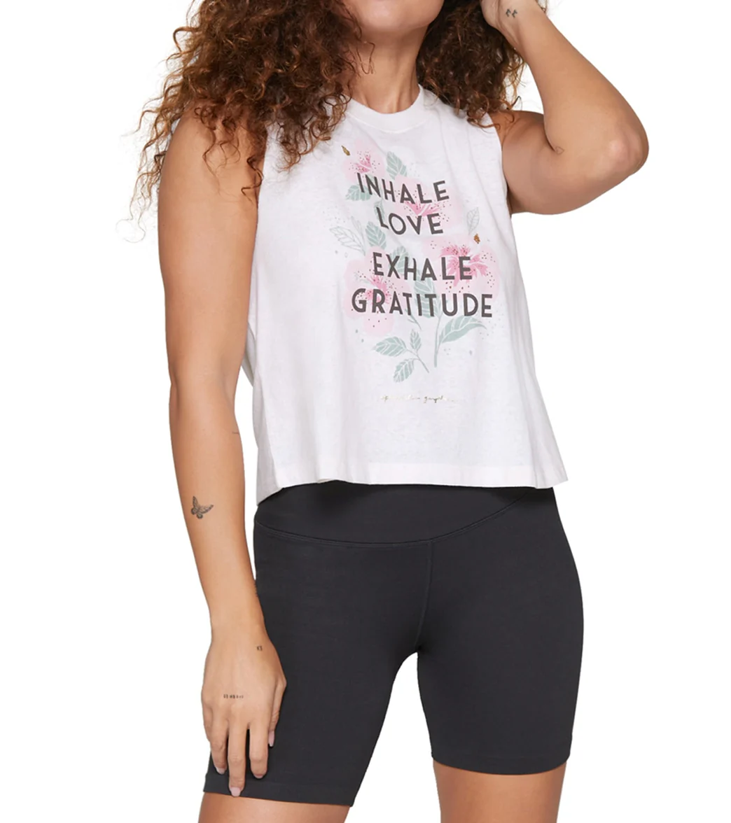 Spiritual Gangster Inhale Crop Tank