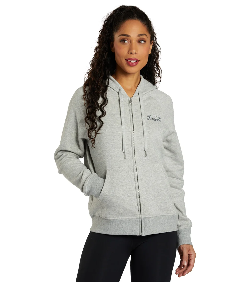 Spiritual Gangster Just Be Raglan Zip Hoodie - Image 6