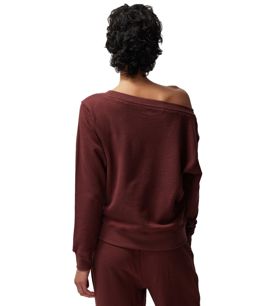 Spiritual Gangster Lofty Slub Rib Vida Long Sleeve Top - Image 2