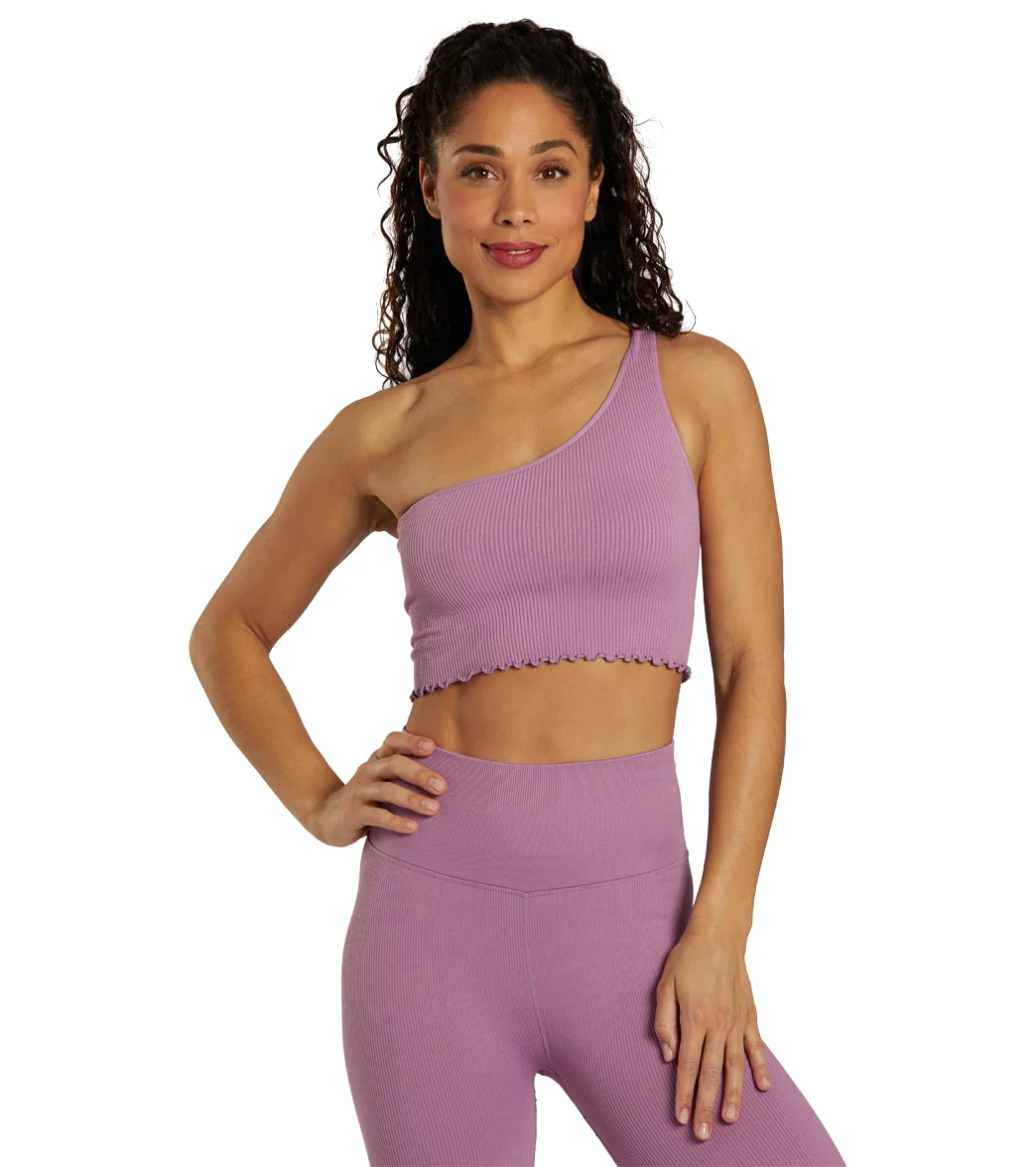 Spiritual Gangster Luna One Shoulder Seamless Tank - Image 12