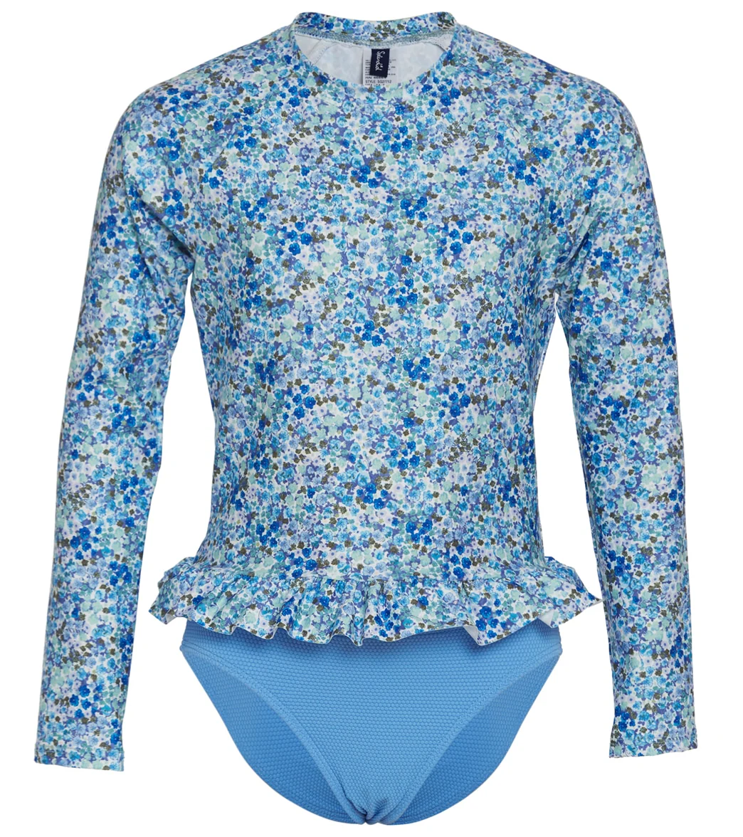 Splendid Girls Girls' Flora Long Sleeve Rashguard Set (Big Kid) - Image 5