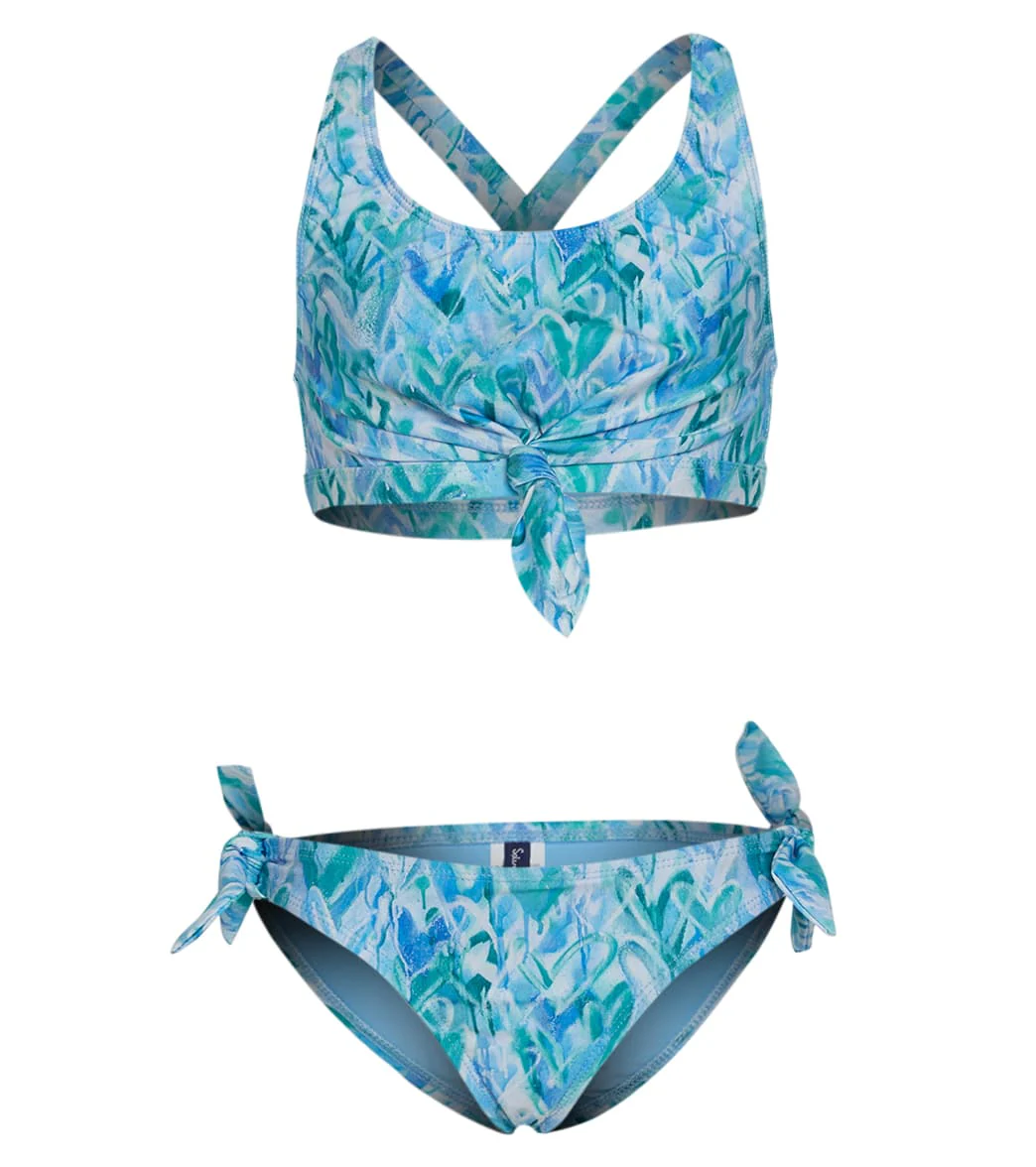 Splendid Girls Girls' Graffiti Heart Bralette Two Piece Set (Big Kid) - Image 4