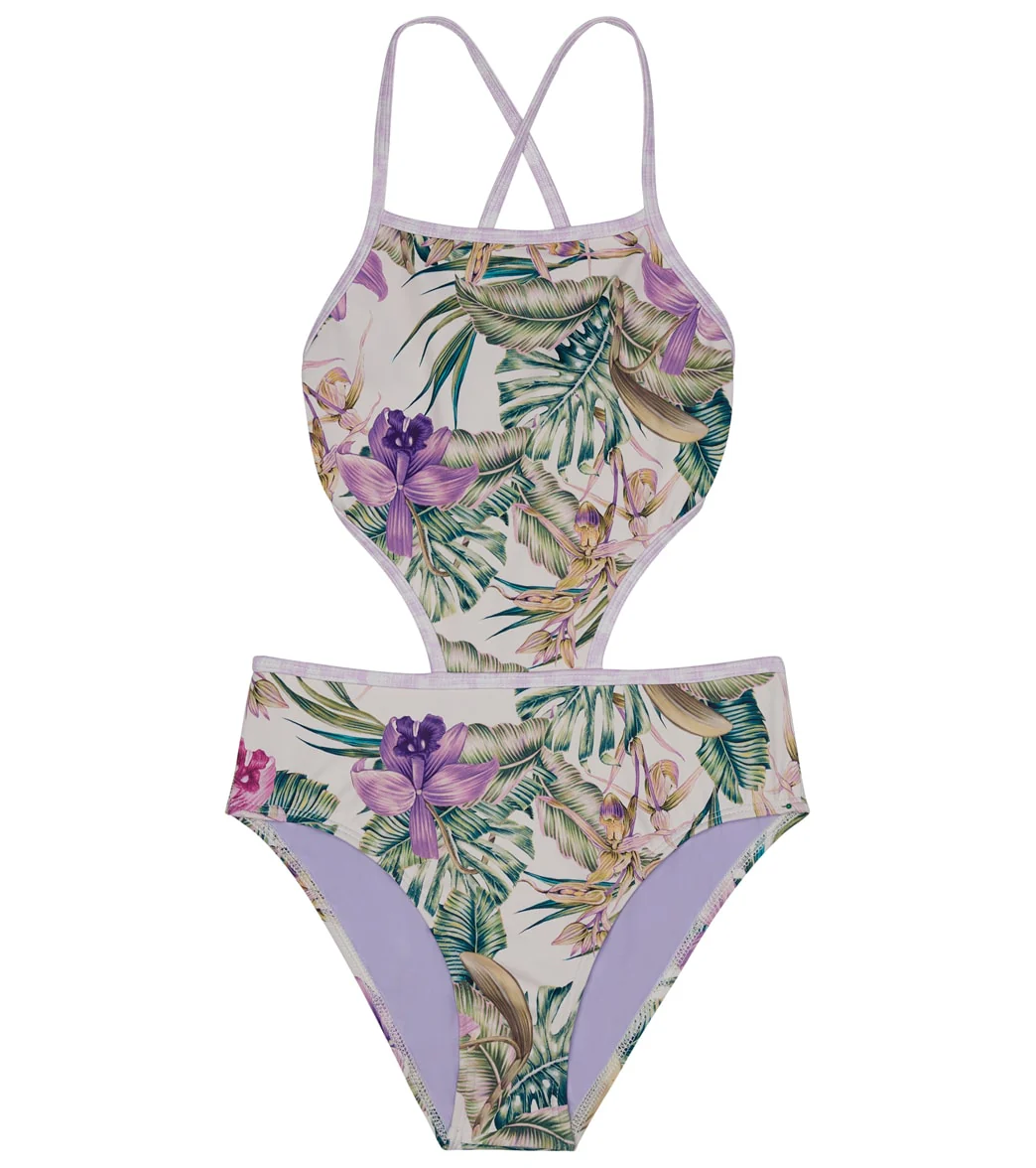 Splendid Girls' Panama Garden Cutout One Piece Swimsuit (Big Kid) - Image 5