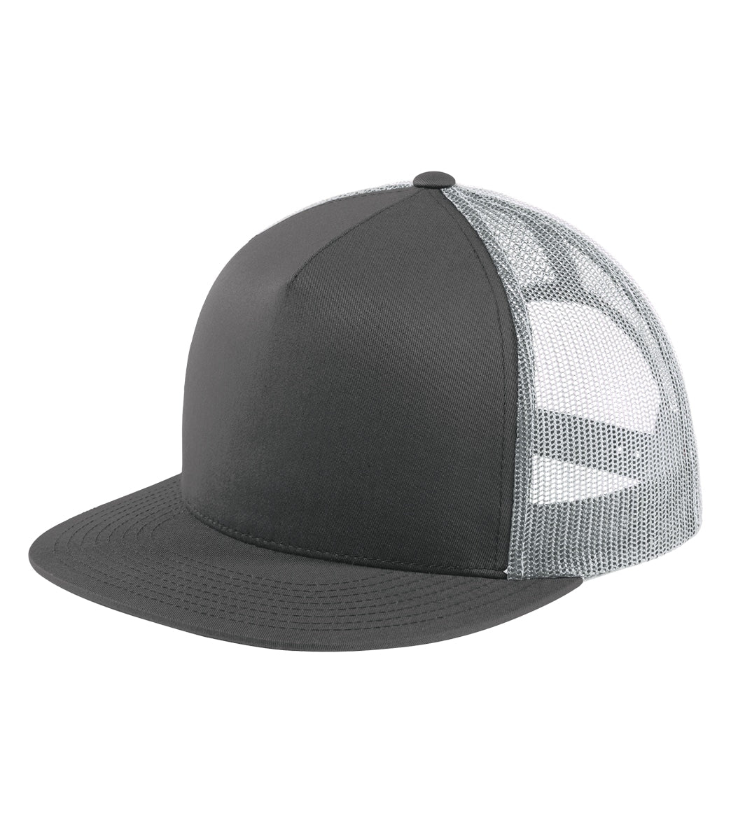Sport-Tek Flat Bill Trucker Hat - Image 16