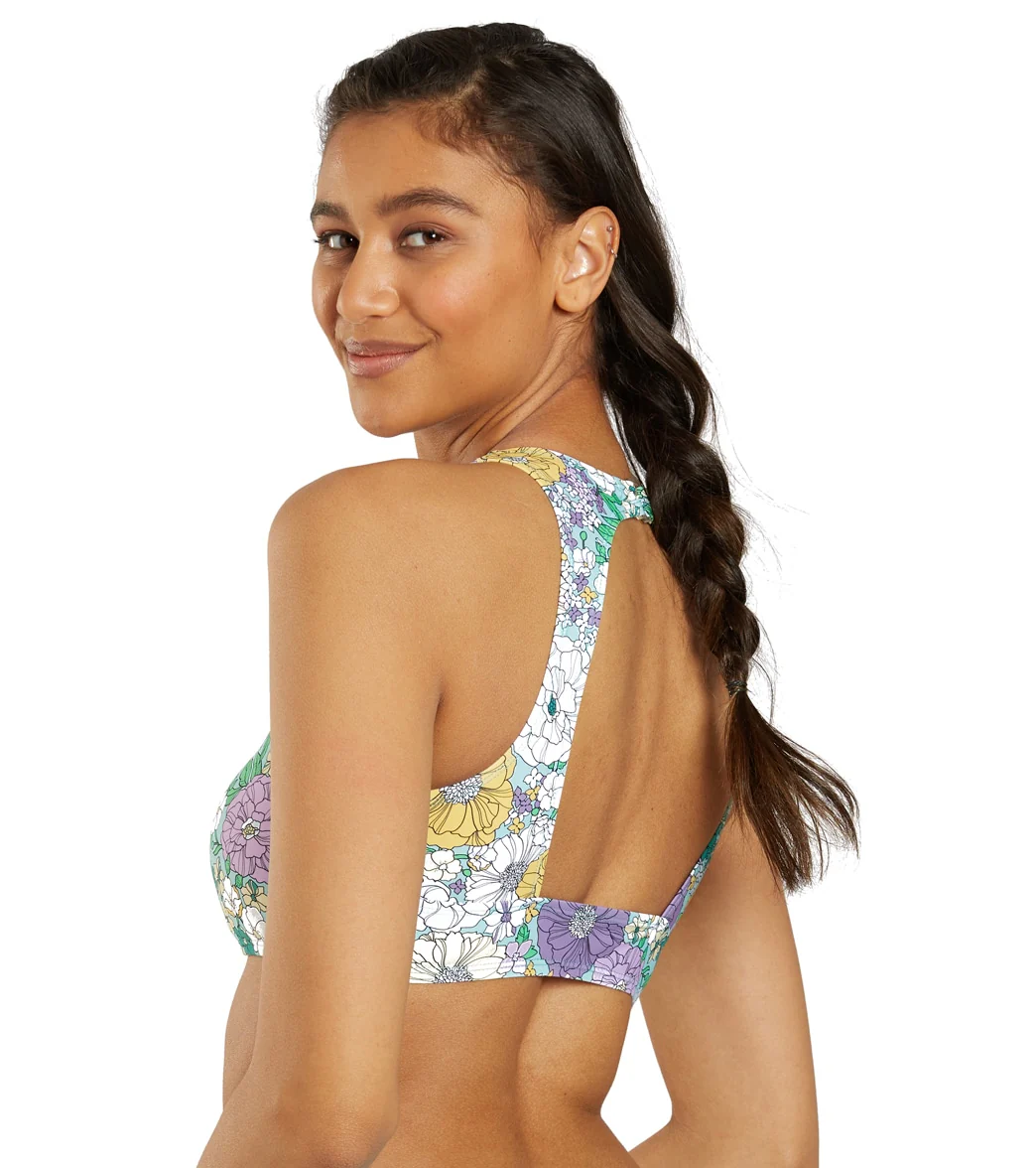 Sporti Active Bondi Floral High Neck Crop Bikini Top - Image 4