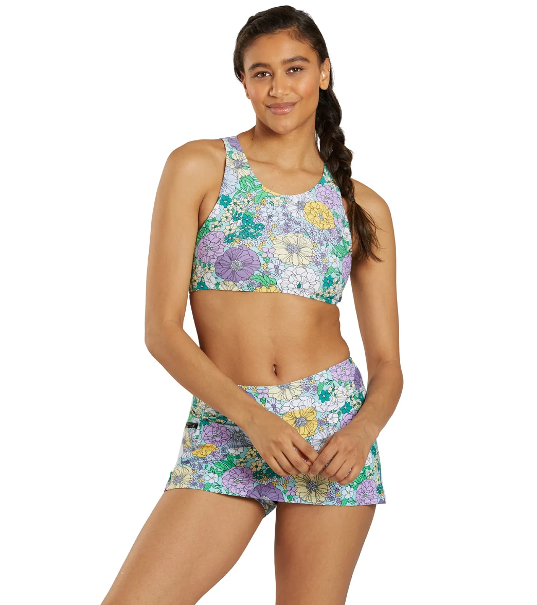 Sporti Active Bondi Floral High Neck Crop Bikini Top - Image 5