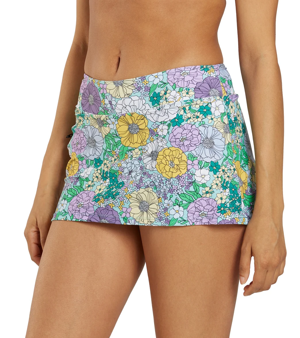 Sporti Active Bondi Floral Swim Skort Bottom - Image 7