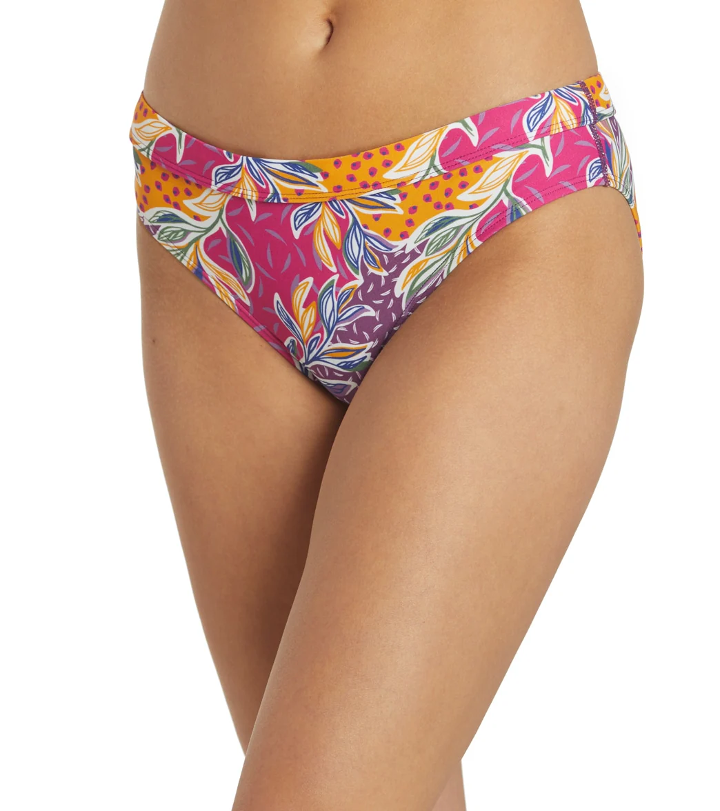 Sporti Active Floral Patchwork Hipster Workout Bikini Swim Bottom - Image 7