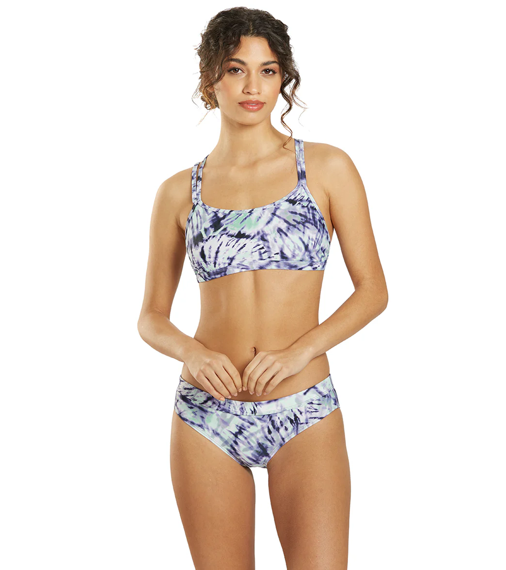 Sporti Active Moonlight Tie Dye Hipster Workout Bikini Swim Bottom - Image 6