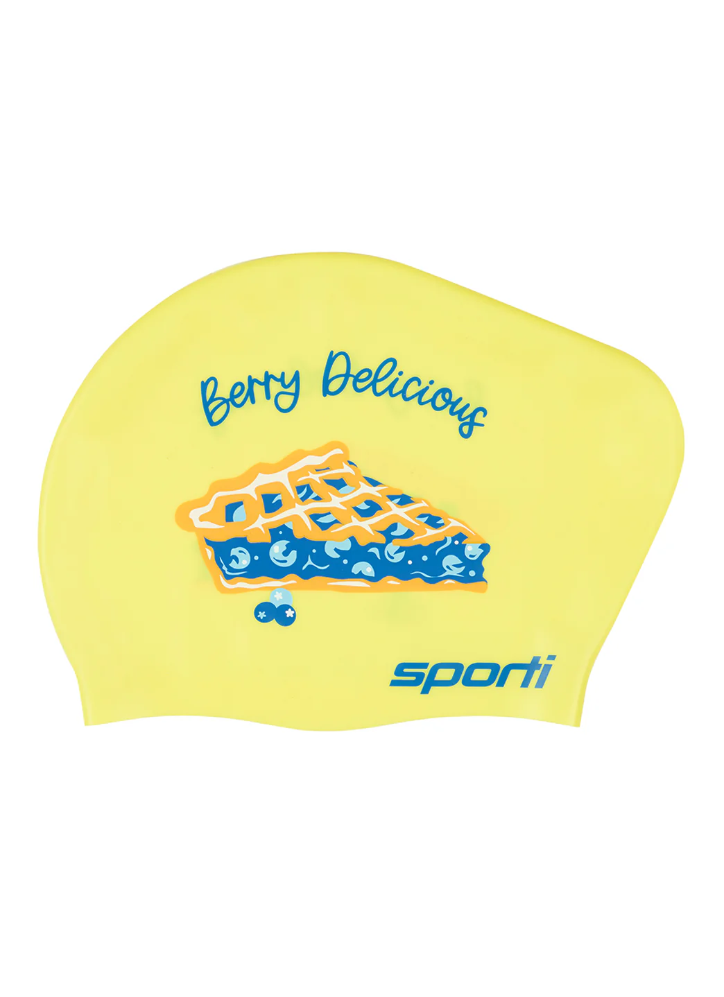 Sporti Berry Delicious Long Hair Bun Silicone Swim Cap - Image 2
