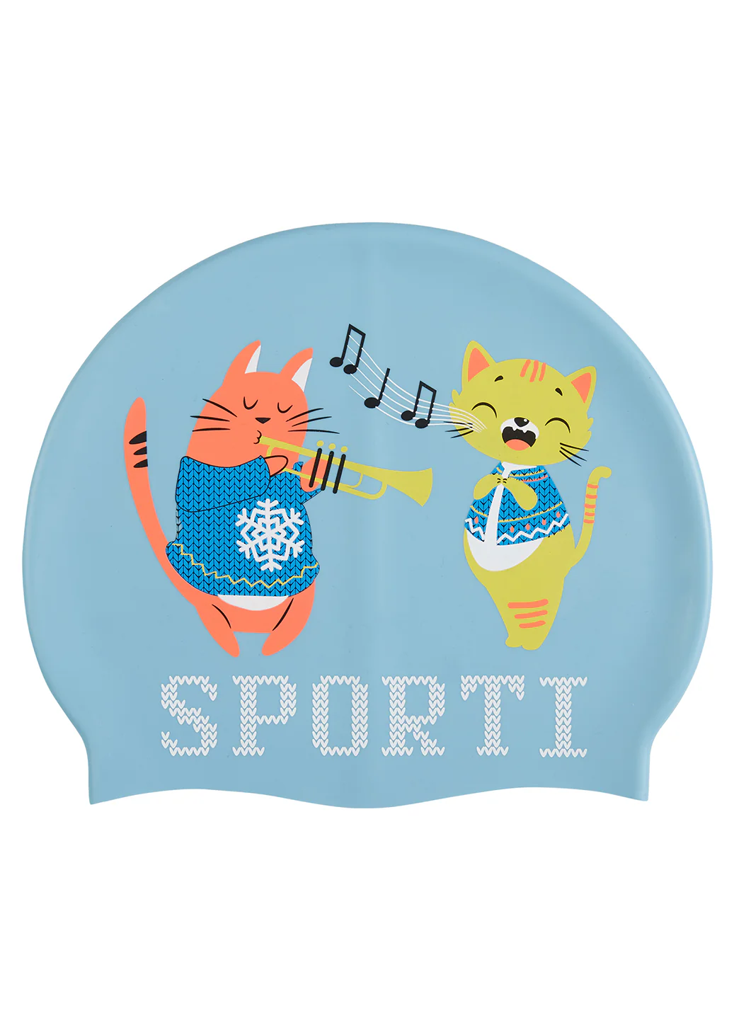 Sporti Fa-La-La-La-Paws Silicone Swim Cap Jr - Image 2