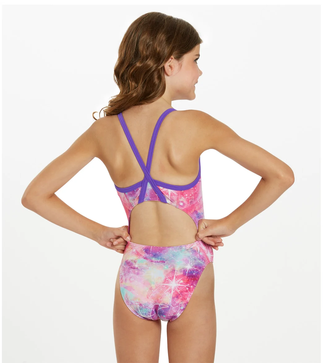 Sporti Galaxy Thin Strap One Piece Swimsuit Youth (22-28) - Image 3