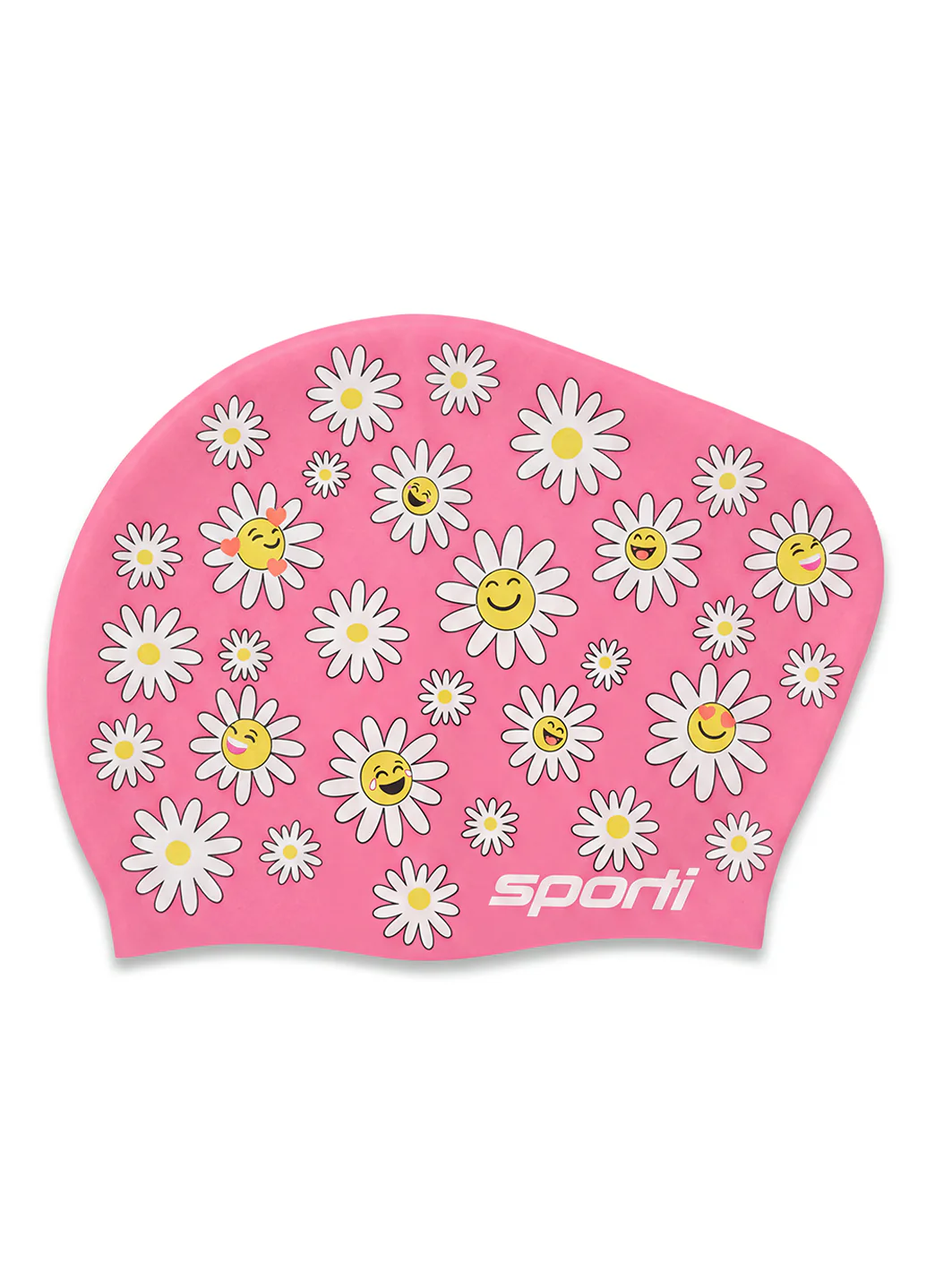 Sporti Giggle Garden Long Hair Bun Silicone Swim Cap - Image 3
