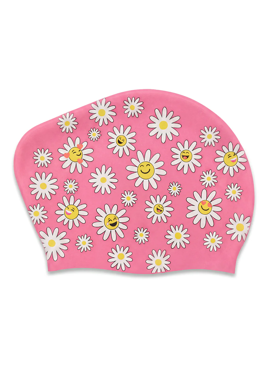 Sporti Giggle Garden Long Hair Bun Silicone Swim Cap - Image 4
