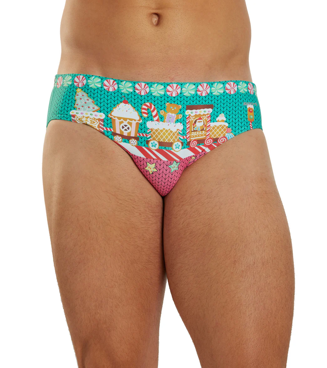 Sporti Granny Sweater Gingerbread Brief Swimsuit (26-40) - Image 8