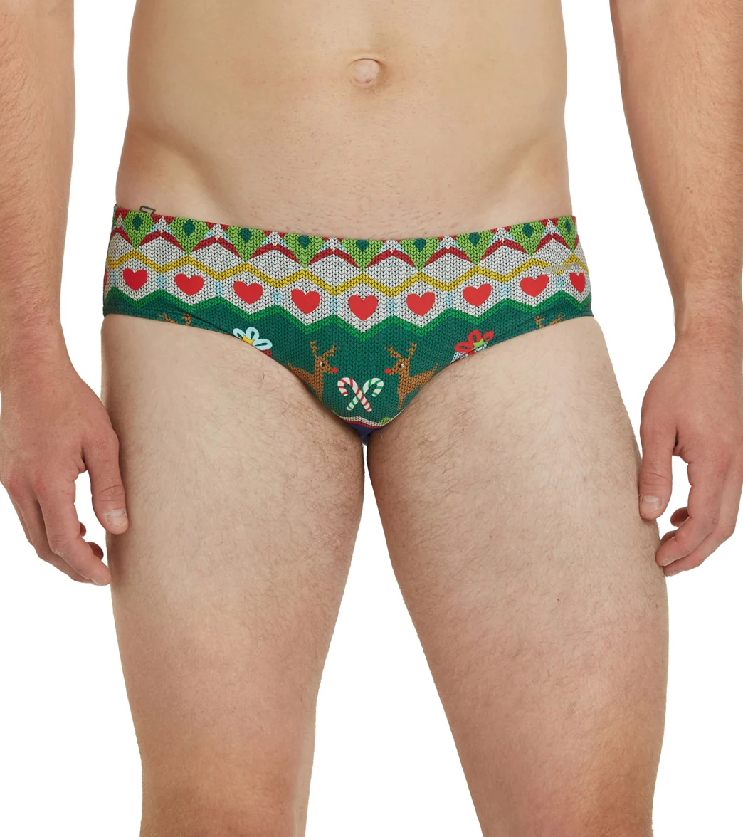 Sporti Granny Sweater Heart Reindeer Brief Swimsuit - Image 10
