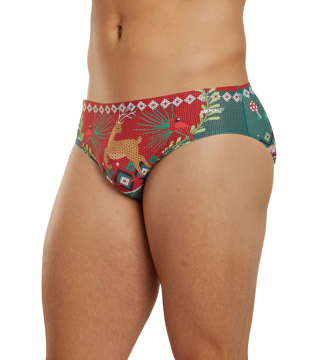 Sporti Granny Sweater Merry & Bright Brief Swimsuit (26-40) - Image 12