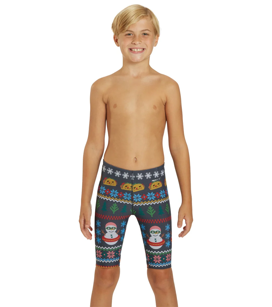 Sporti Granny Sweater Snowman Tacos Jammer Swimsuit Youth (22-28) - Image 8