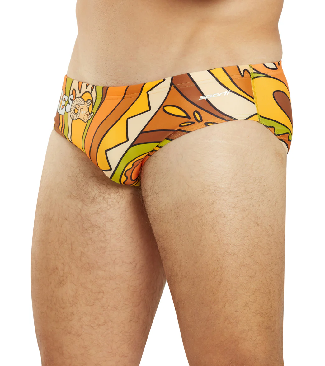Sporti Groovy Zodiac Aries Brief Swimsuit (26-40) - Image 9