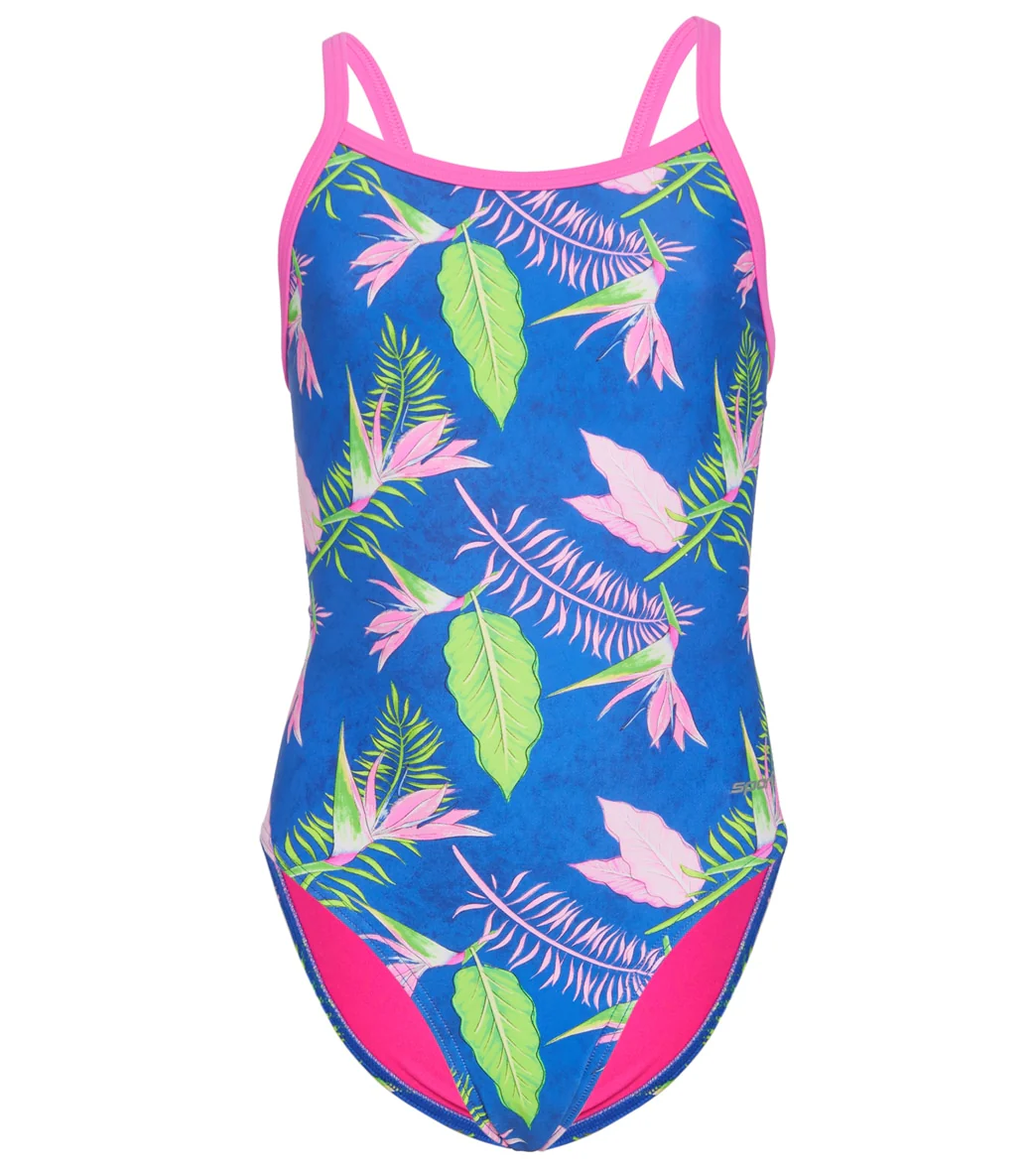 Sporti Hawaiian Thin Strap One Piece Swimsuit Youth (22-28) - Image 4